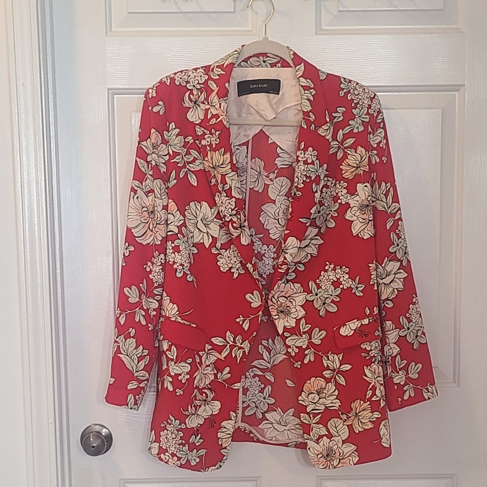 Zara oversized Red Blazer